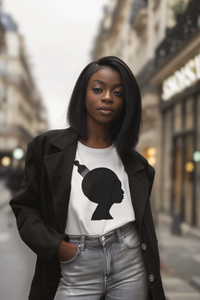 Afro Pick Cameo T-shirt - Black/White