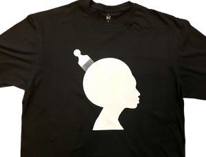 Afro Pick Cameo T-shirt - Black/White