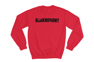 Blacknificent Crewneck - Red