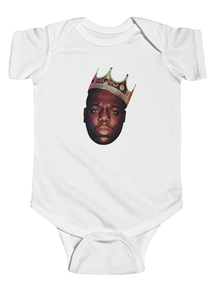 Biggie Smalls Short Sleeve Baby Onesie