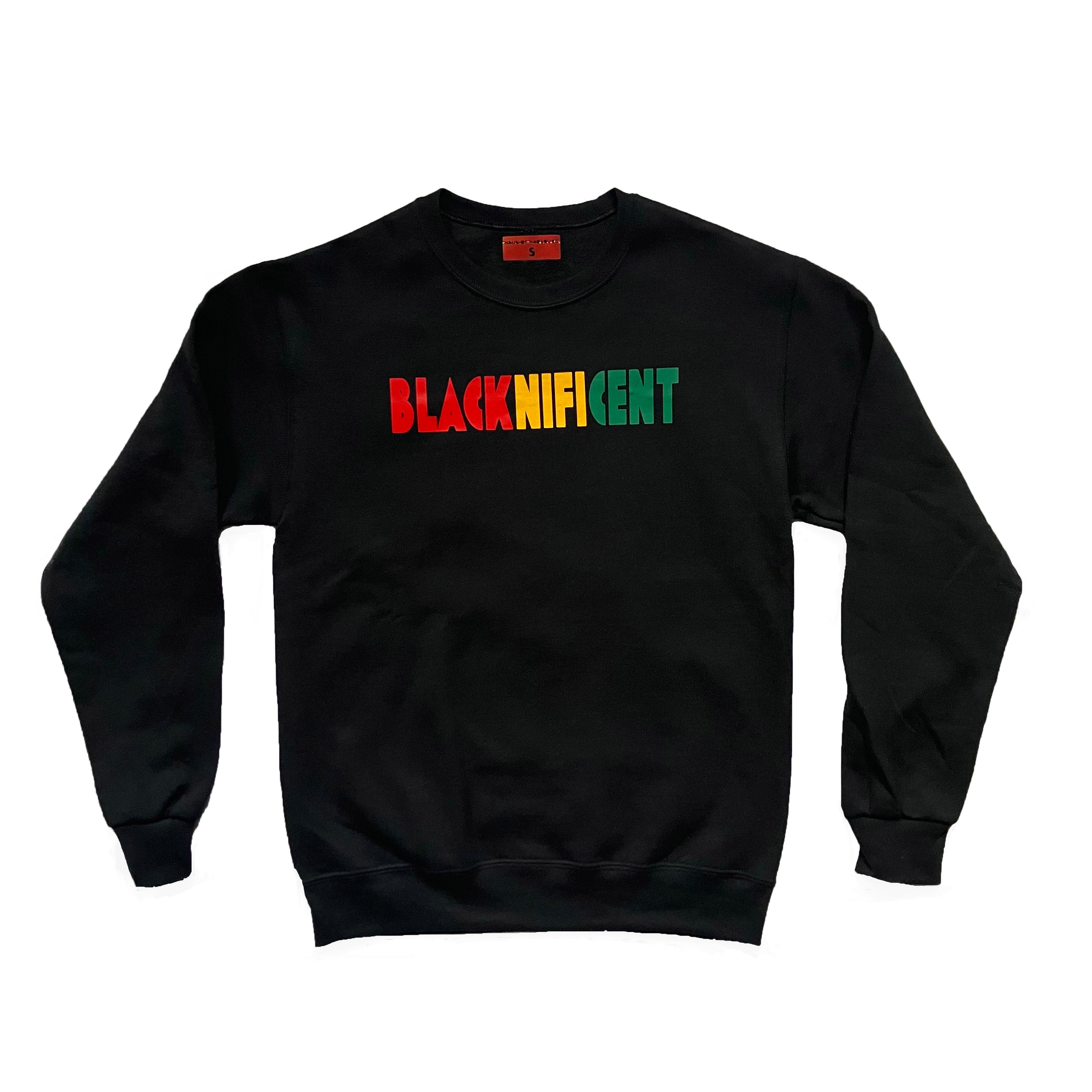 Red Yellow Green Blacknificent Crewneck