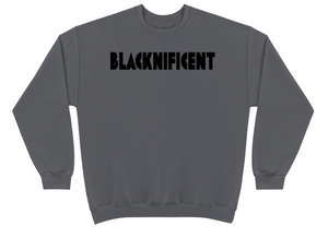 Blacknificent Crewneck Grey