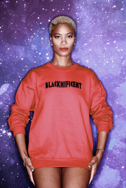 Blacknificent Crewneck - Red