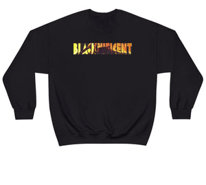 Iridescent Gold - Black Crewneck