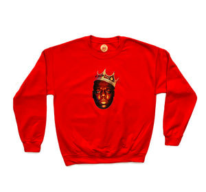 K.O.N.Y. Biggie Smalls Crewneck Sweatshirt RED