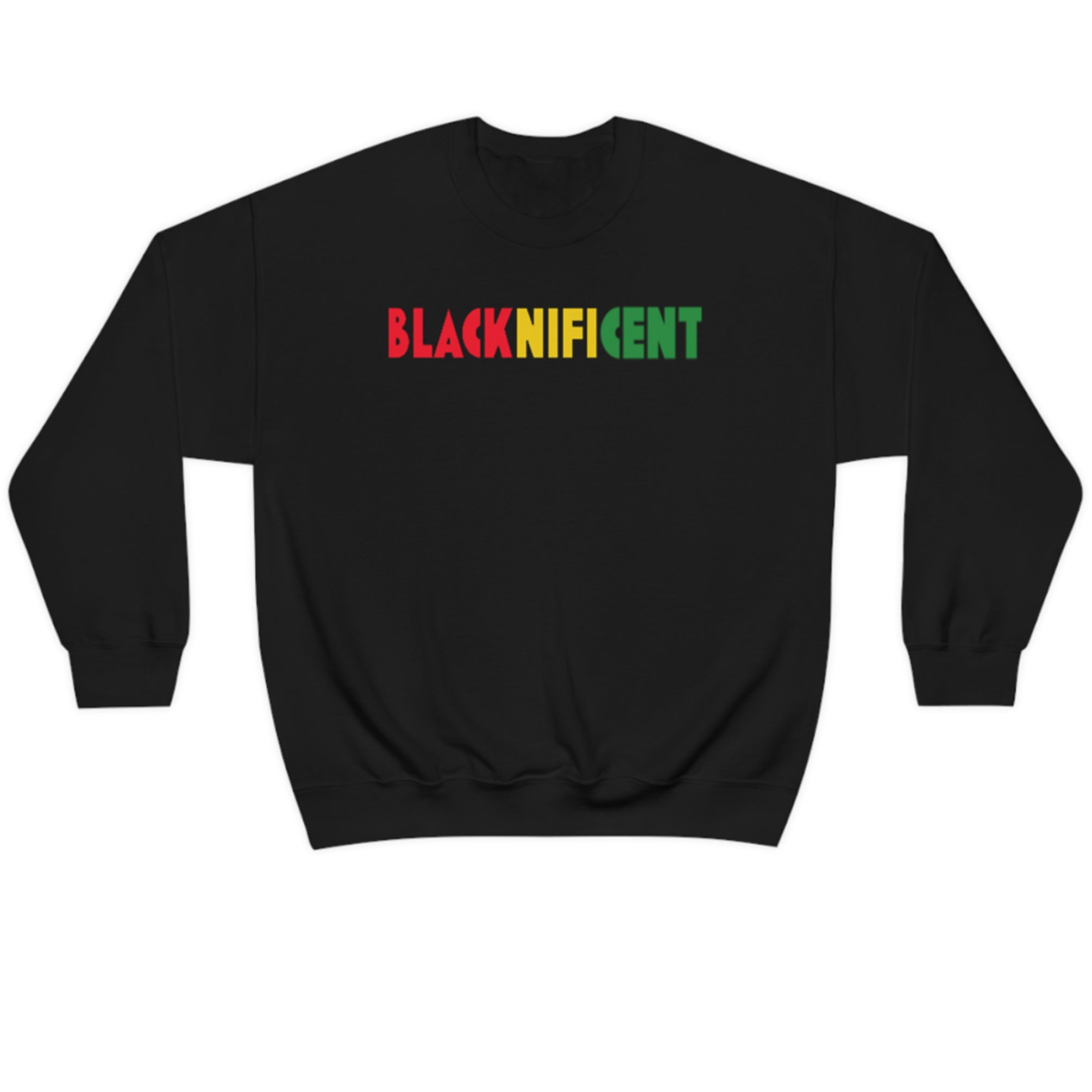 Red Yellow Green Blacknificent Crewneck